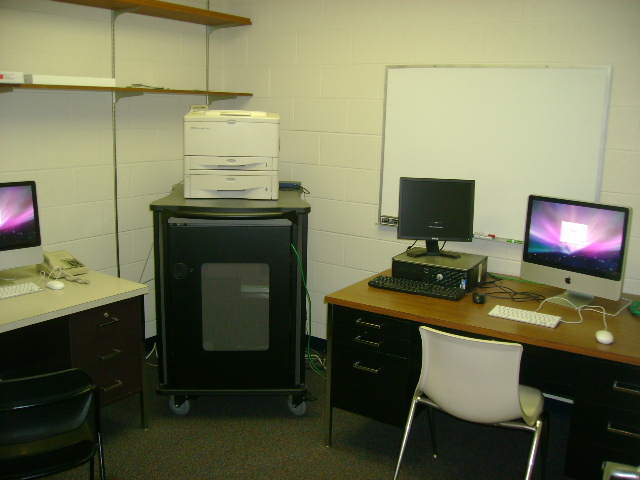 The "black box" on wheels is the MASL "toy box" - our stash of mobile devices.